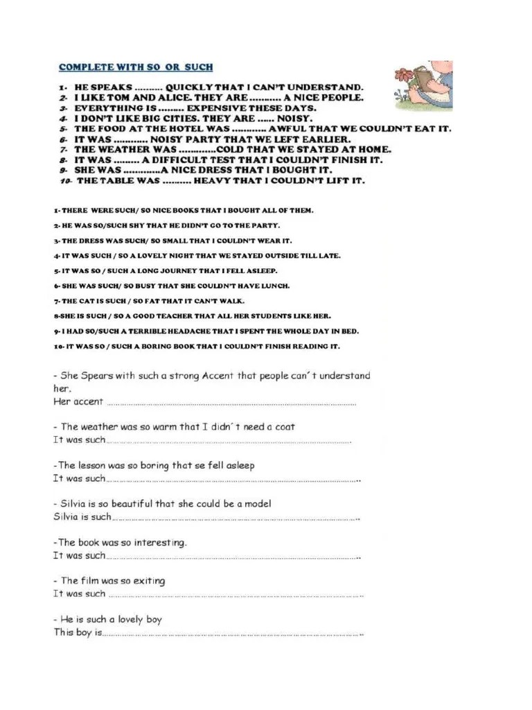 So, Such, So ... That, Such ... That | PDF