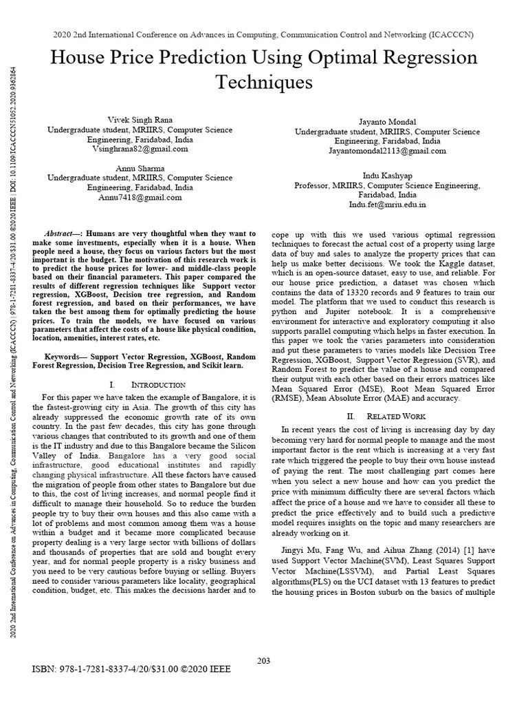 2_House_Price_Prediction_Using_Optimal_Regression_Techniques | PDF