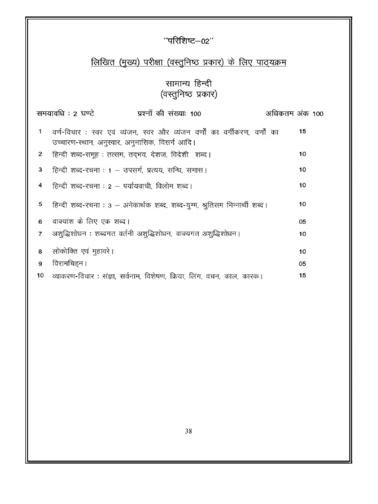 UKPSC Lecturer Syllabus | PDF