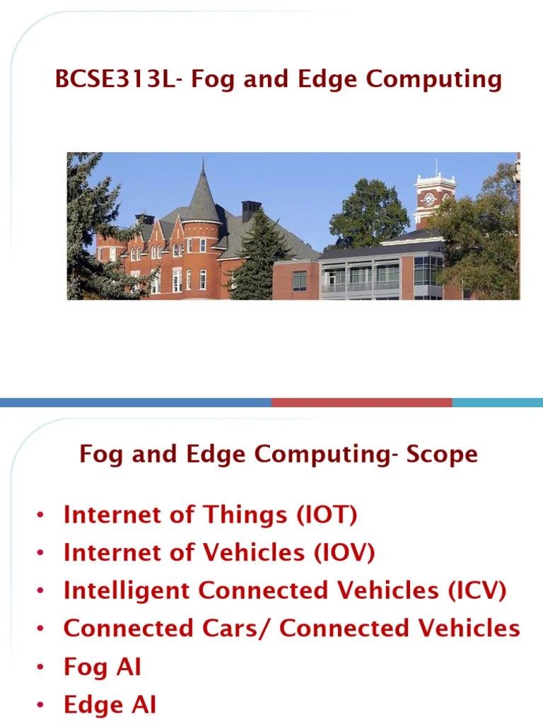 Fog And Edge Computing Intro | PDF | Cloud Computing | Computers