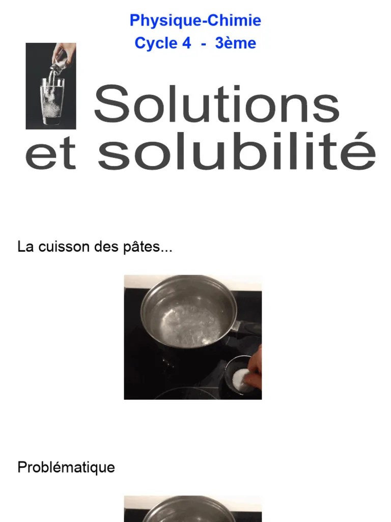 Ph-Ch 3e Solutions Solubilite | PDF