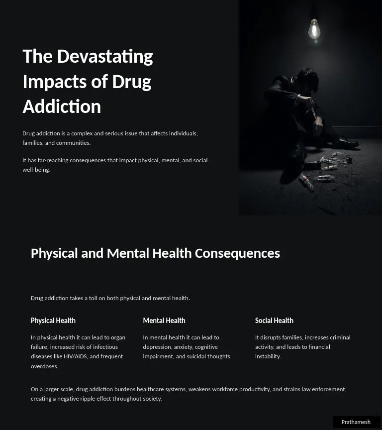 The Devastating Impacts Of Drug Addiction | PDF