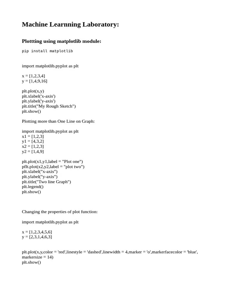 Matplotlib Introduction | PDF
