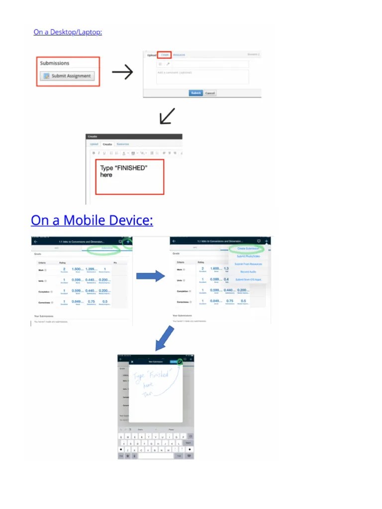 Schoology SUBMIT | PDF