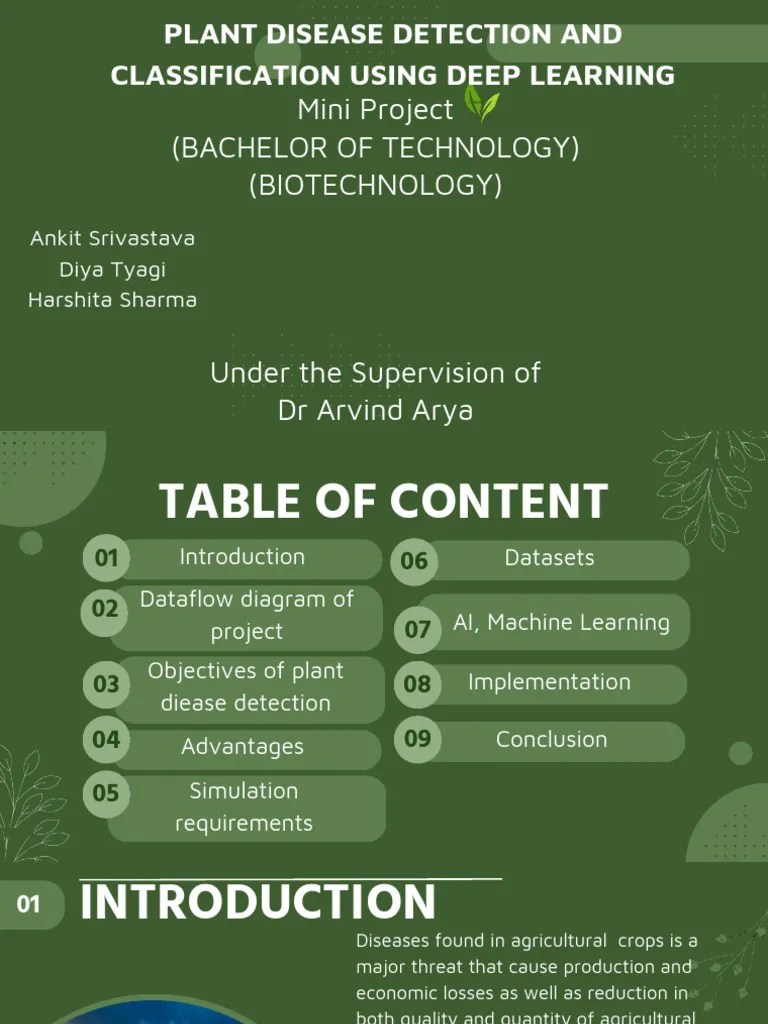 Plant Disease Detection And Classification Using Deep Learning | PDF