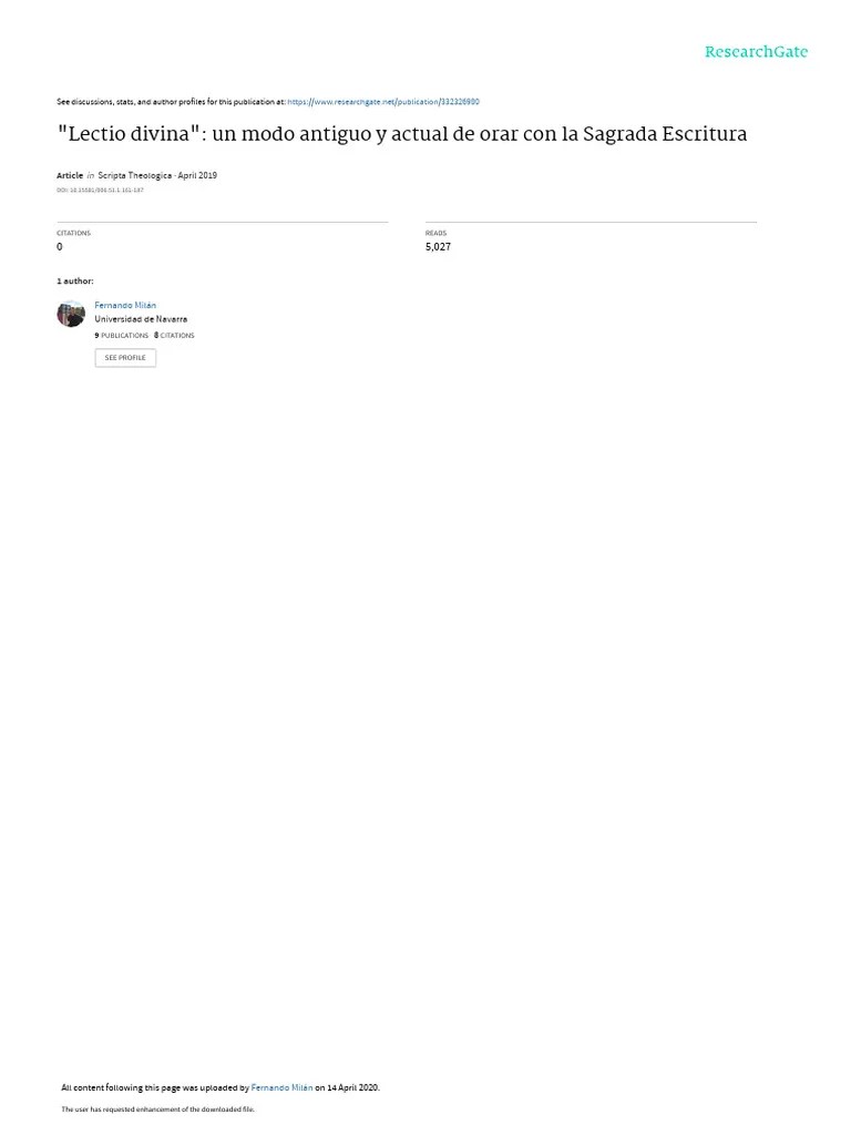 Lectio Divina Esp | PDF