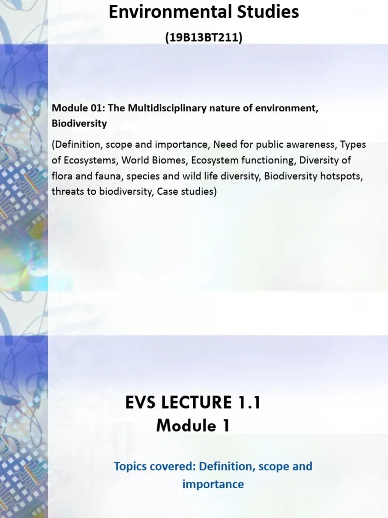 EVS Audit Module 1.1 | PDF
