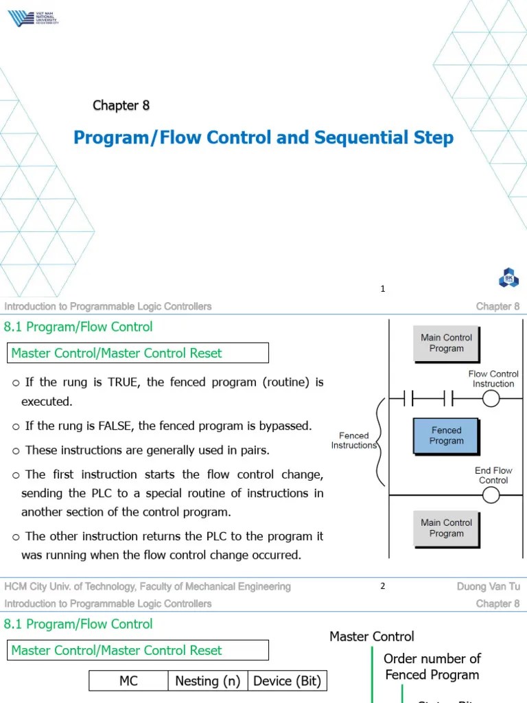 Chapter 8 - Program Flow And Sequential Step | PDF