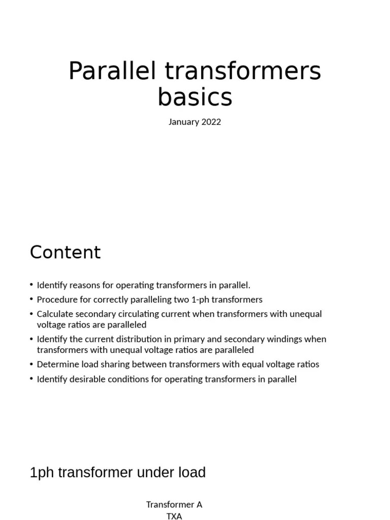Parallel Transformers Basics | PDF
