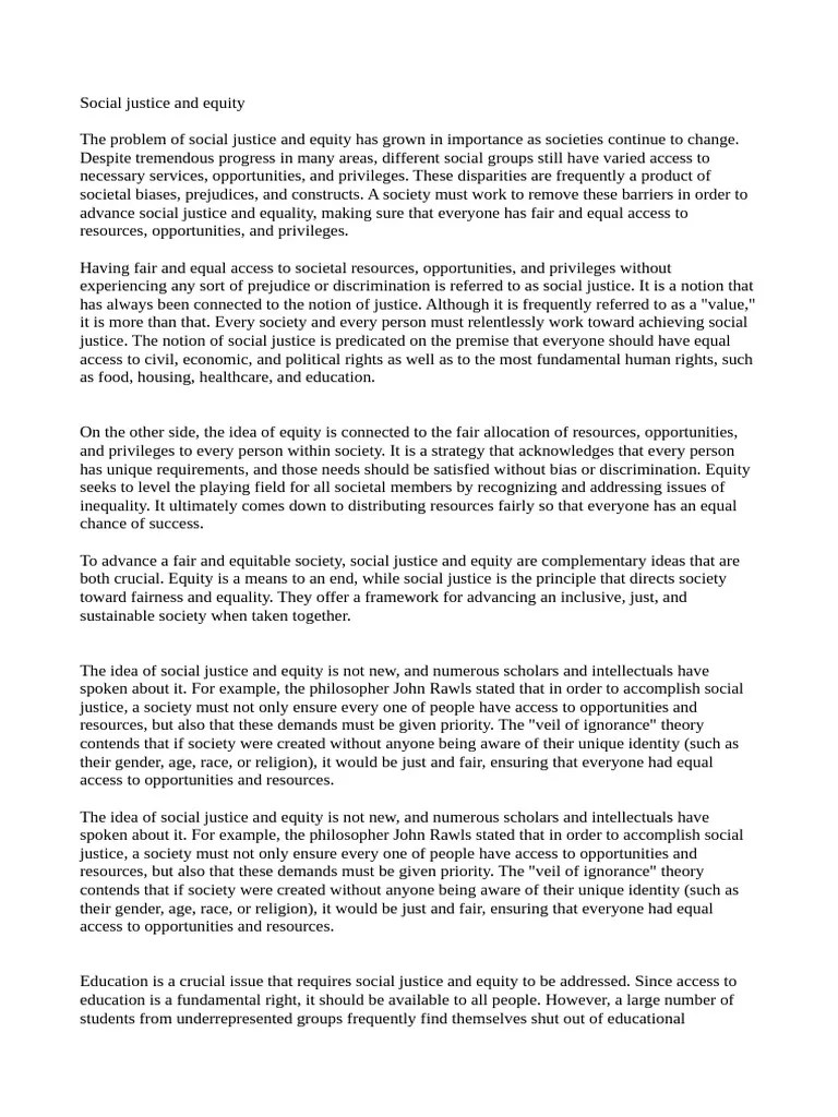 Social Justice | PDF