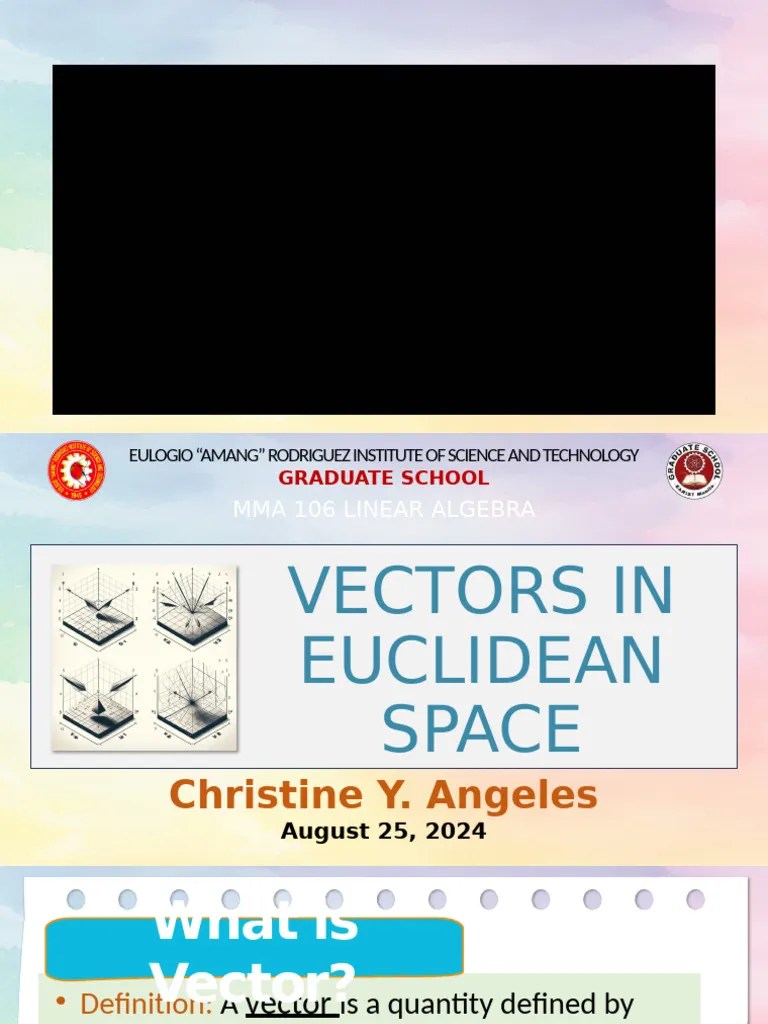 Vectors And Euclidean Space | PDF