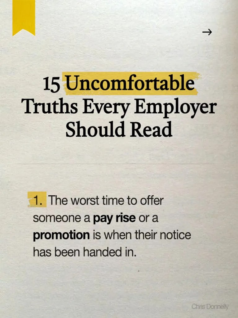 15 Uncomfortable Truths Every Employer Should Read | PDF