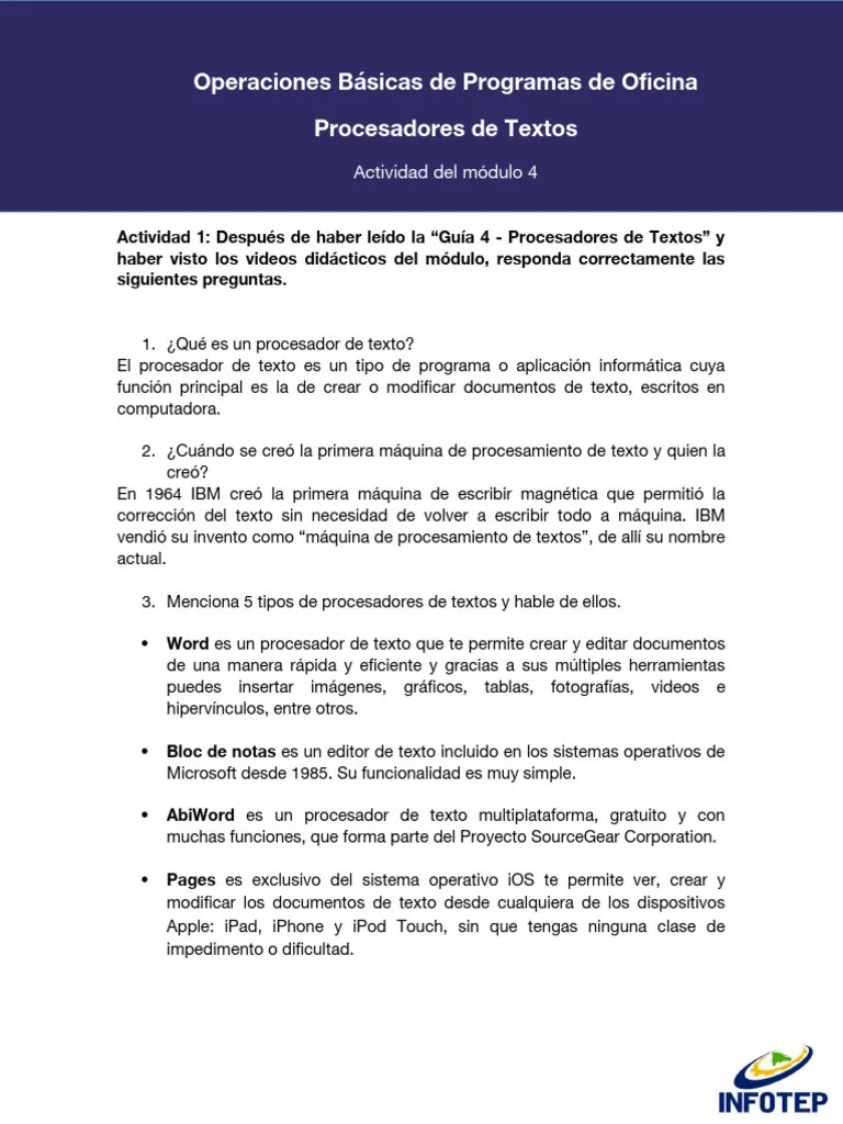 Actividad - Módulo 4 | PDF