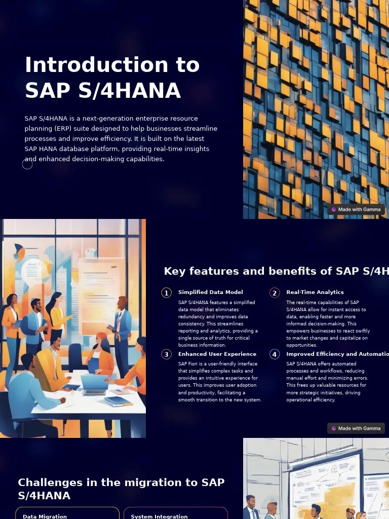 Introduction To SAP S4HANA | PDF | Enterprise Resource Planning | Computing