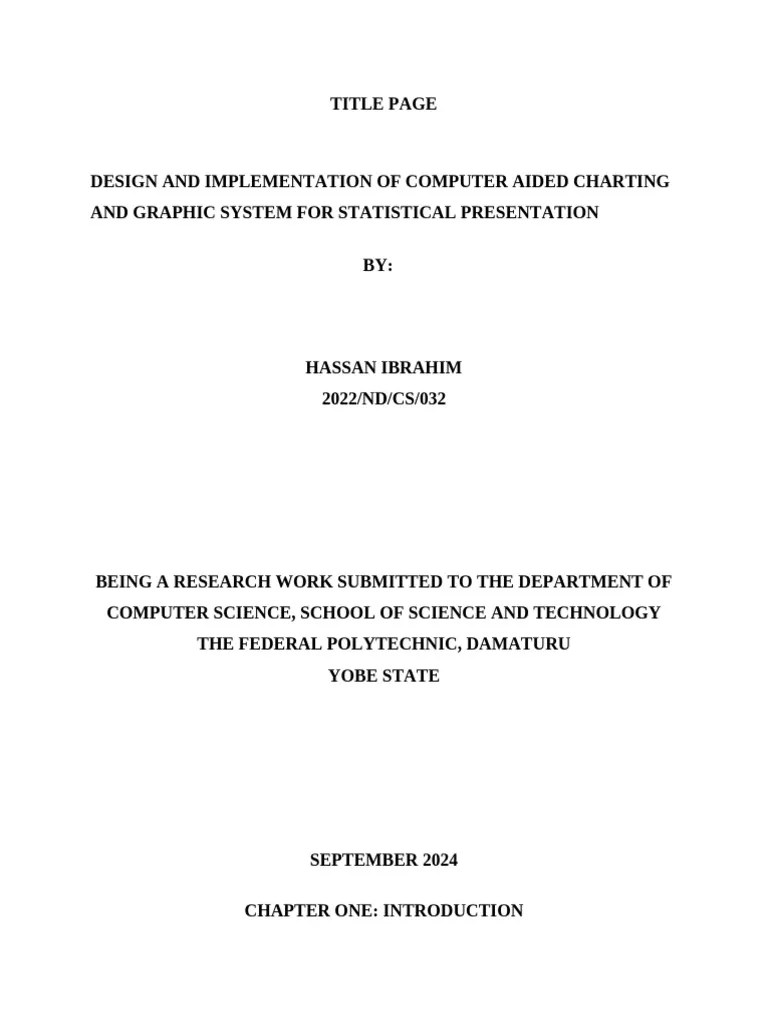 COMPUTER AIDED CHARTING AND GRAPHIC SYSTEM | PDF | Data | Chart