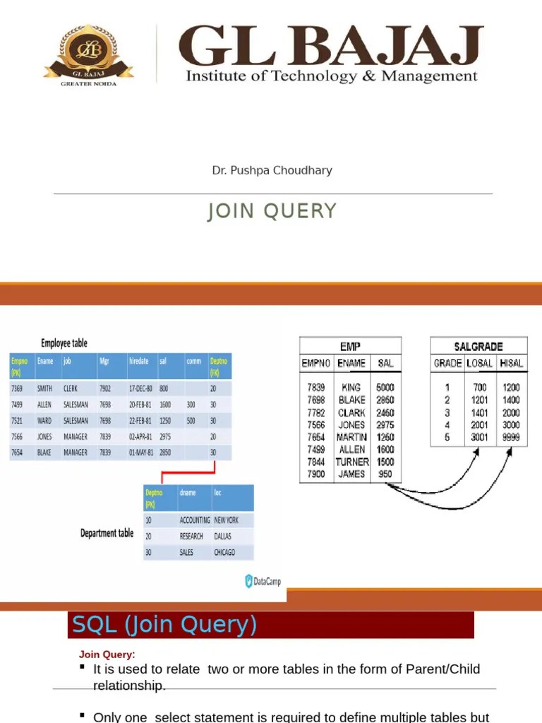 Join Query | PDF | Software Engineering | Computer Data