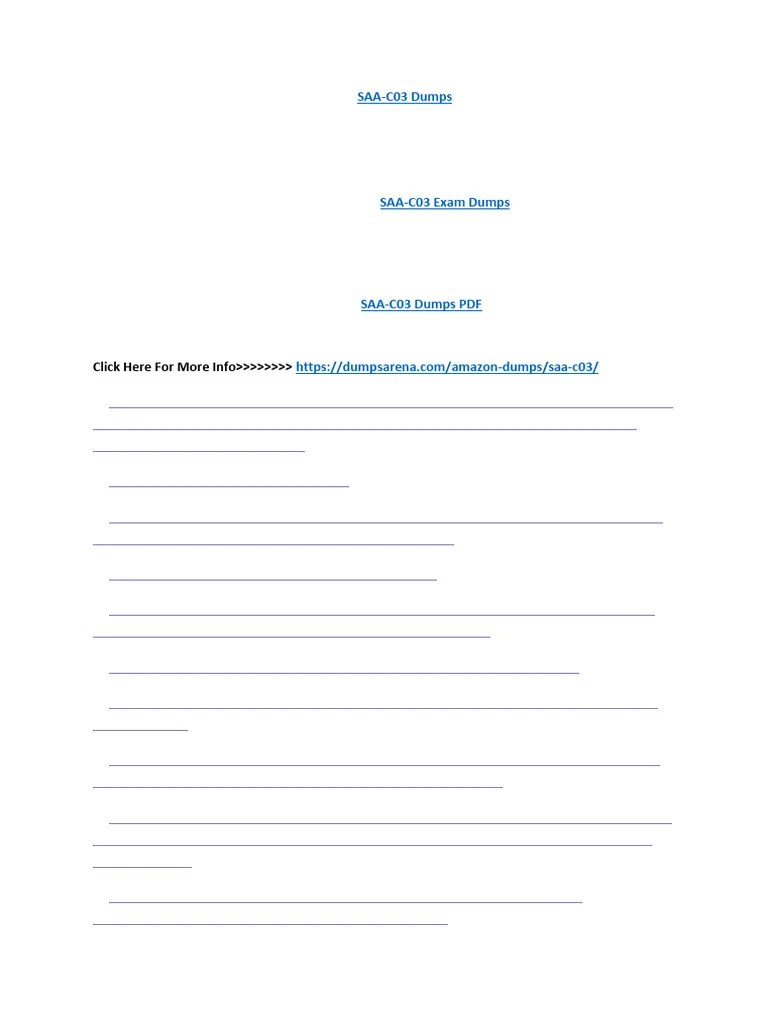 SAA-C03 Exam Dumps | PDF | Career & Growth | Business