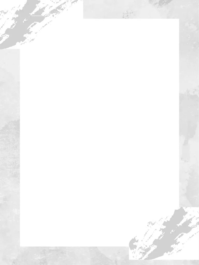 Grey White Watercolor Blank Notepaper A4 Document | PDF