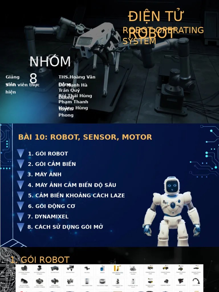 CHỦ ĐỀ 10 Robot, Sensor, Motor | PDF