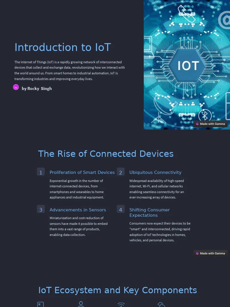 Introduction-to-IoT | PDF | Internet Of Things | Home Automation