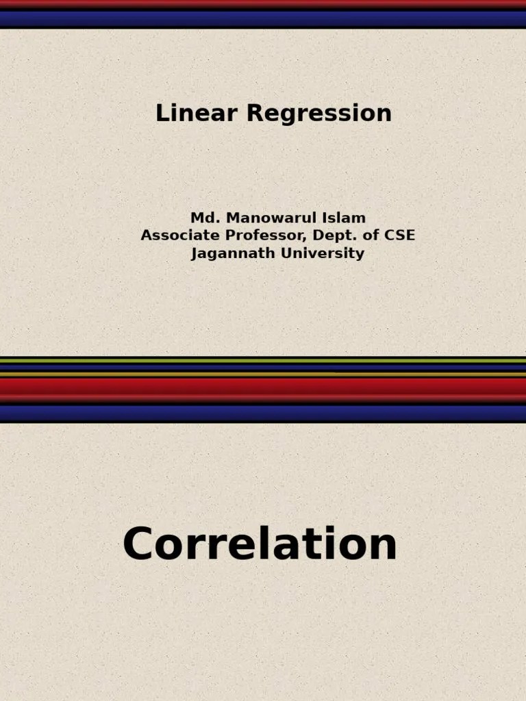 Lecture 07 Regression | PDF | Regression Analysis | Errors And Residuals