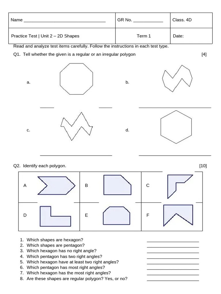 Class 4 - Unit 2 - Test | PDF | Teaching Methods & Materials | Computers