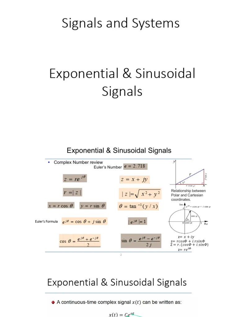Complex Exponential | PDF