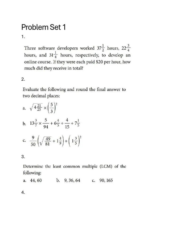 Problem Set 1 | PDF