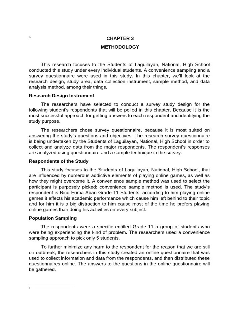 Chapter 3 English | PDF | Survey Methodology | Questionnaire