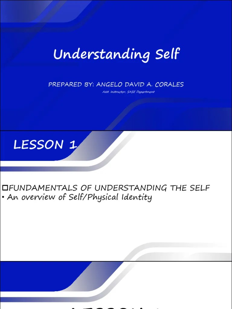Lesson 1 Understanding Self | PDF | Heredity | Nature Versus Nurture