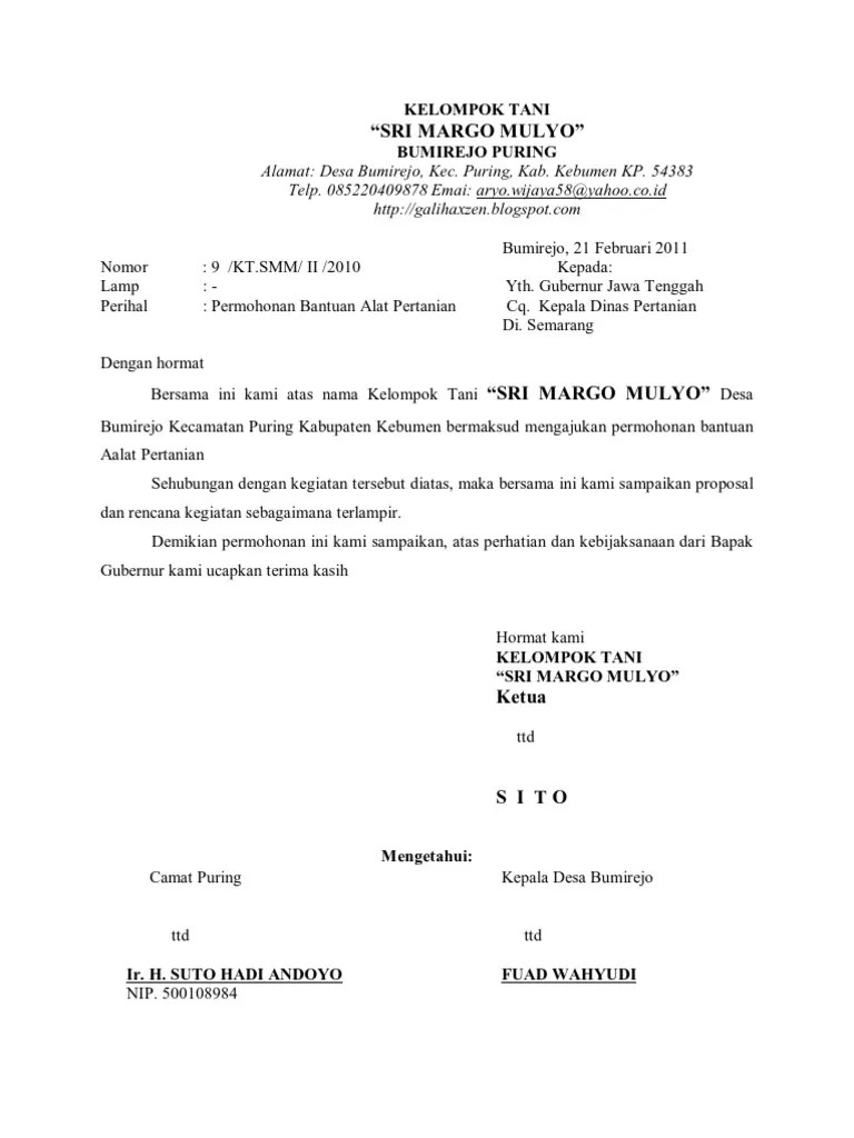 Proposal Jaringan Irigasi Desa Jides Adi Contoh Proposal Bantuan Alat Pertanian Pdf.