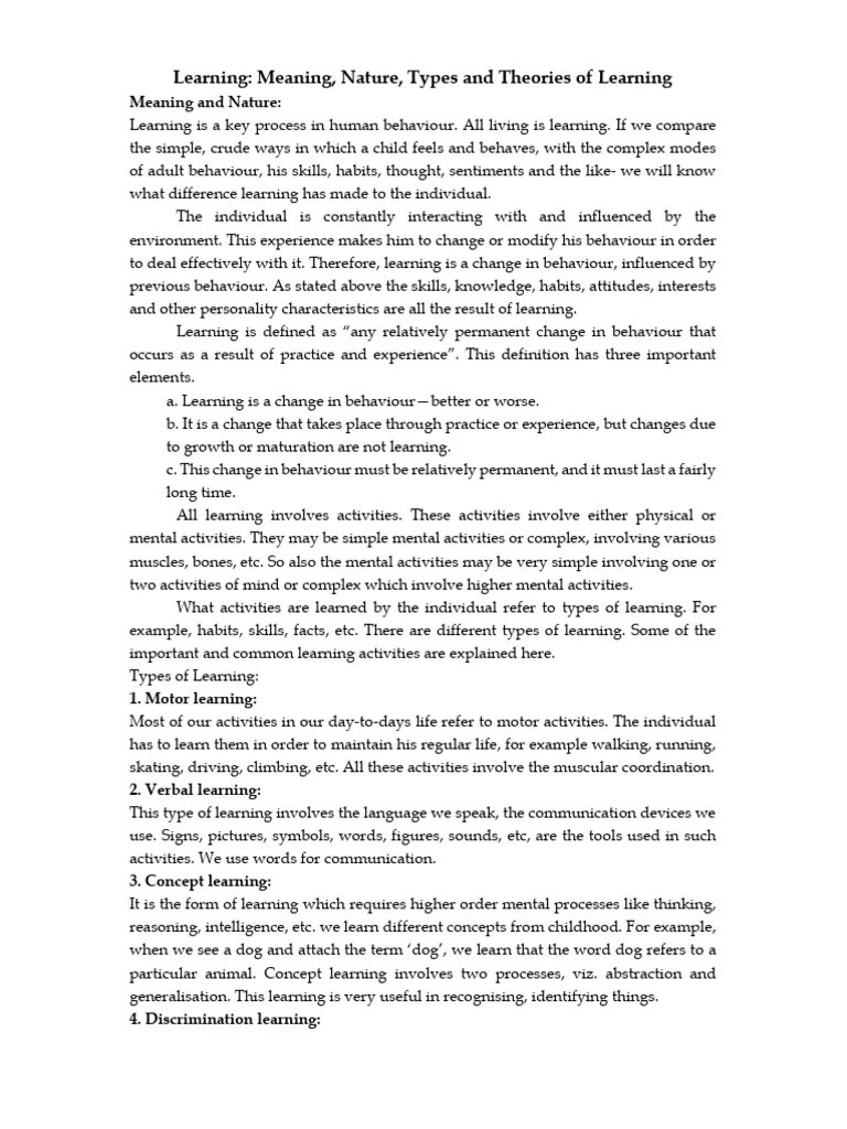 2 Learning Theories | PDF | Classical Conditioning | Learning