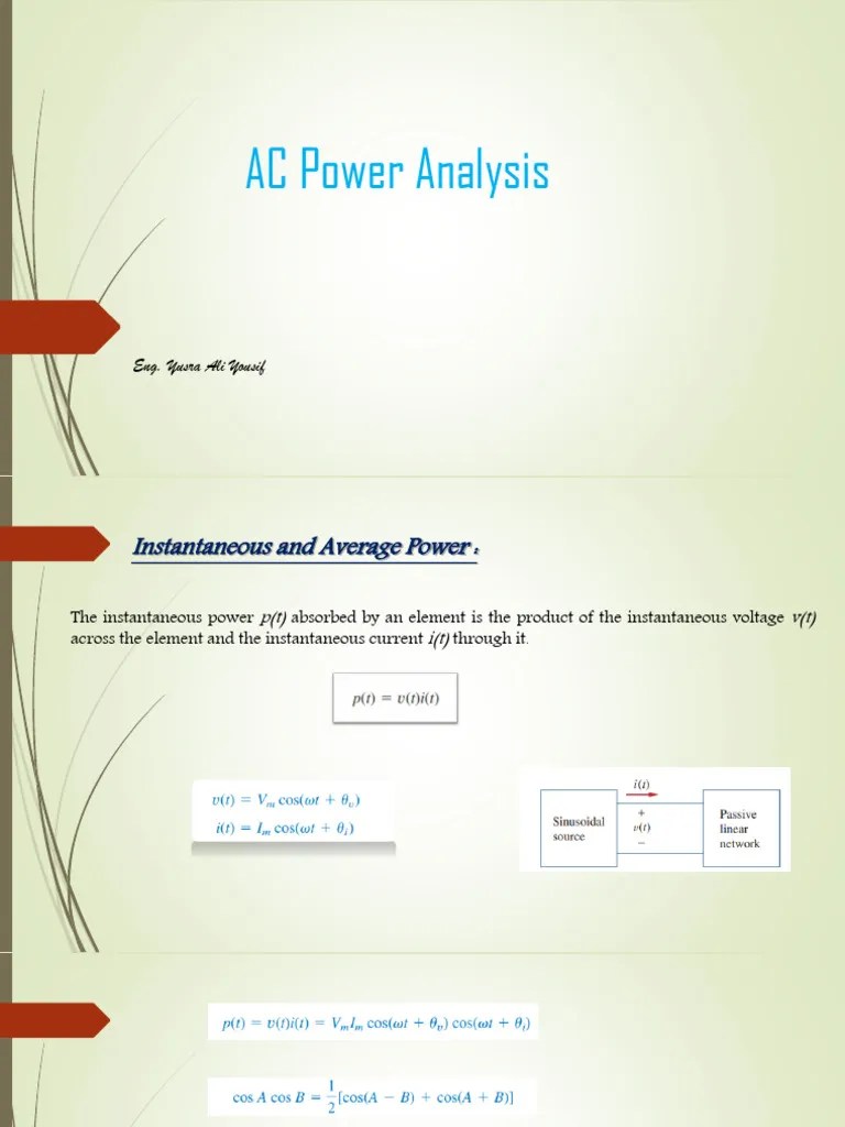 Ac Power Analysis | PDF