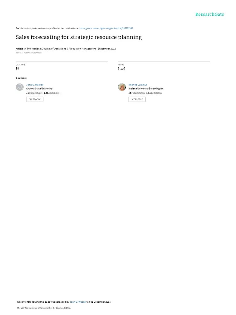 StrategicForecasting | PDF | Forecasting | Prediction