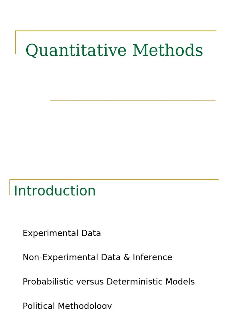 Lecture 1 | PDF | Statistics | Experiment