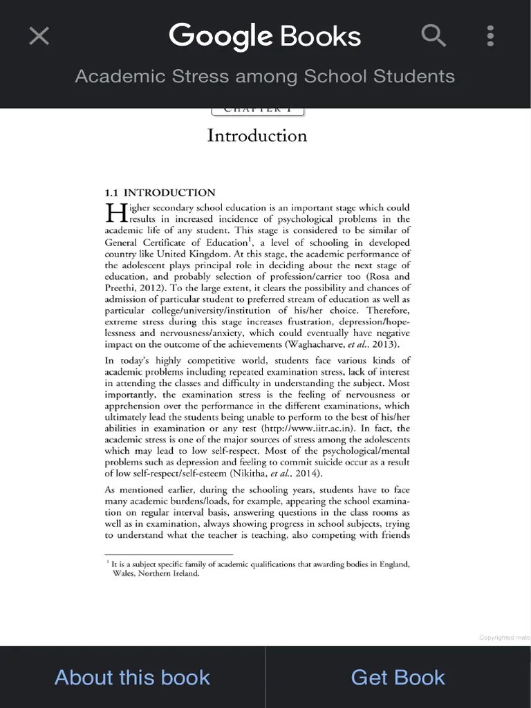 Academic Stress Among School Students - Dr. Snehalata D. Ghatol ...