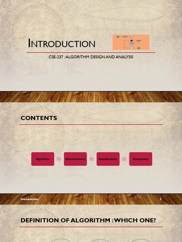 Lecture#1 - Introduction | PDF | Algorithms | Algorithms And Data ...