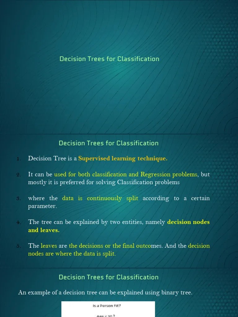UNIT-IV_Decision Tree Induction | PDF | Theoretical Computer Science ...
