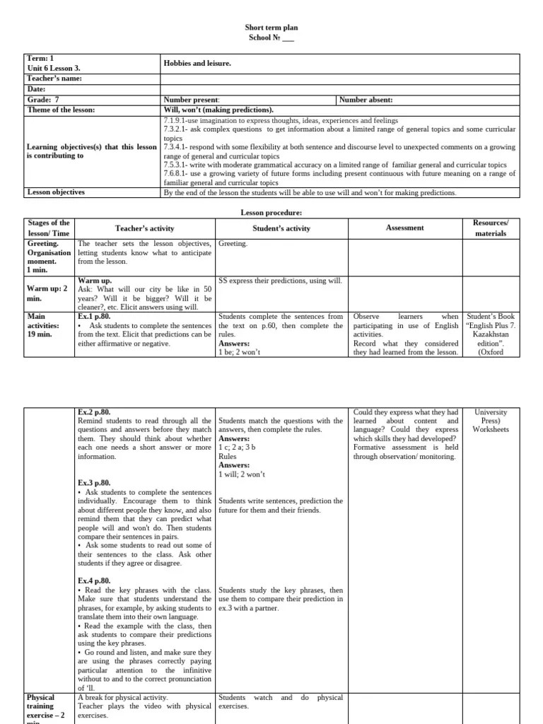 7 . Lesson 3 | PDF | Question | Cognition