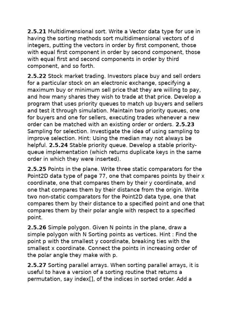 Exercise SortingApplication | PDF | Stocks | Computing