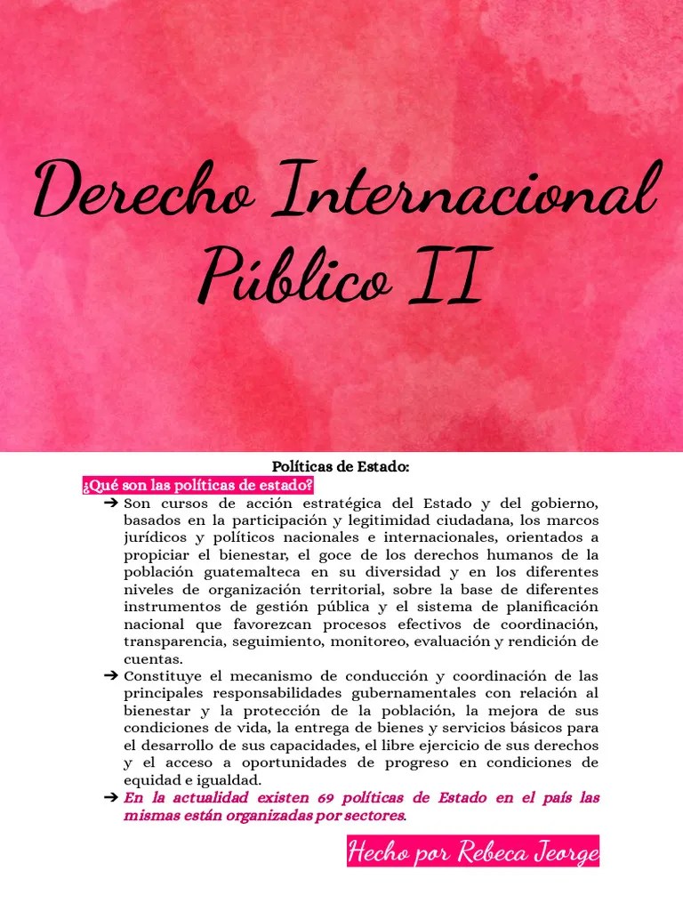 Derecho Internacional Público II, 2do Parcial-1 | PDF | Guatemala | Belice