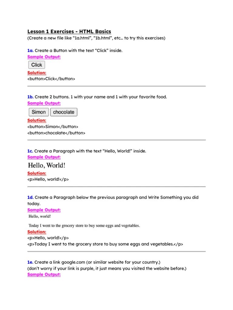 HTML&CSS-Questions | PDF