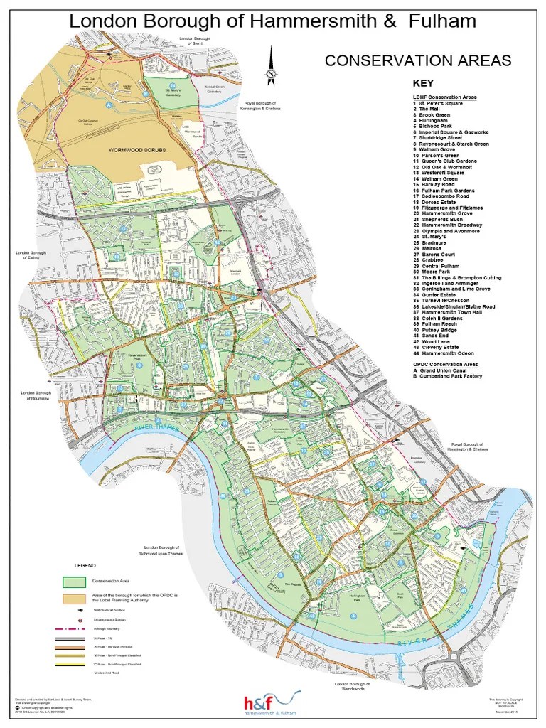 Hammersmith Fulham Borough Map PDF 1