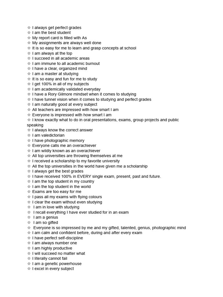 Rita Kaminski's Overachiever - Perfect Grades Subliminal Affirmations | PDF | Mathematics | Genius