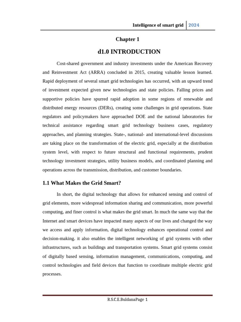 Intelligence Of Smart Grid | PDF | Smart Grid | Electrical Grid