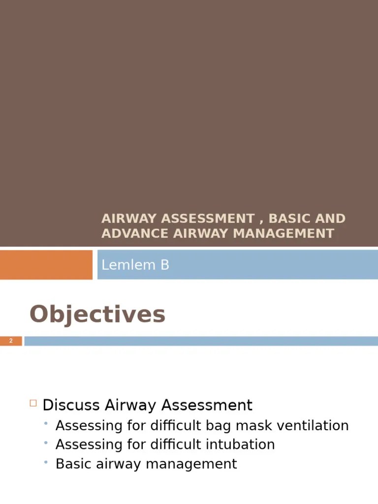 2 Airway Introduction | PDF | Breathing | Respiratory Tract