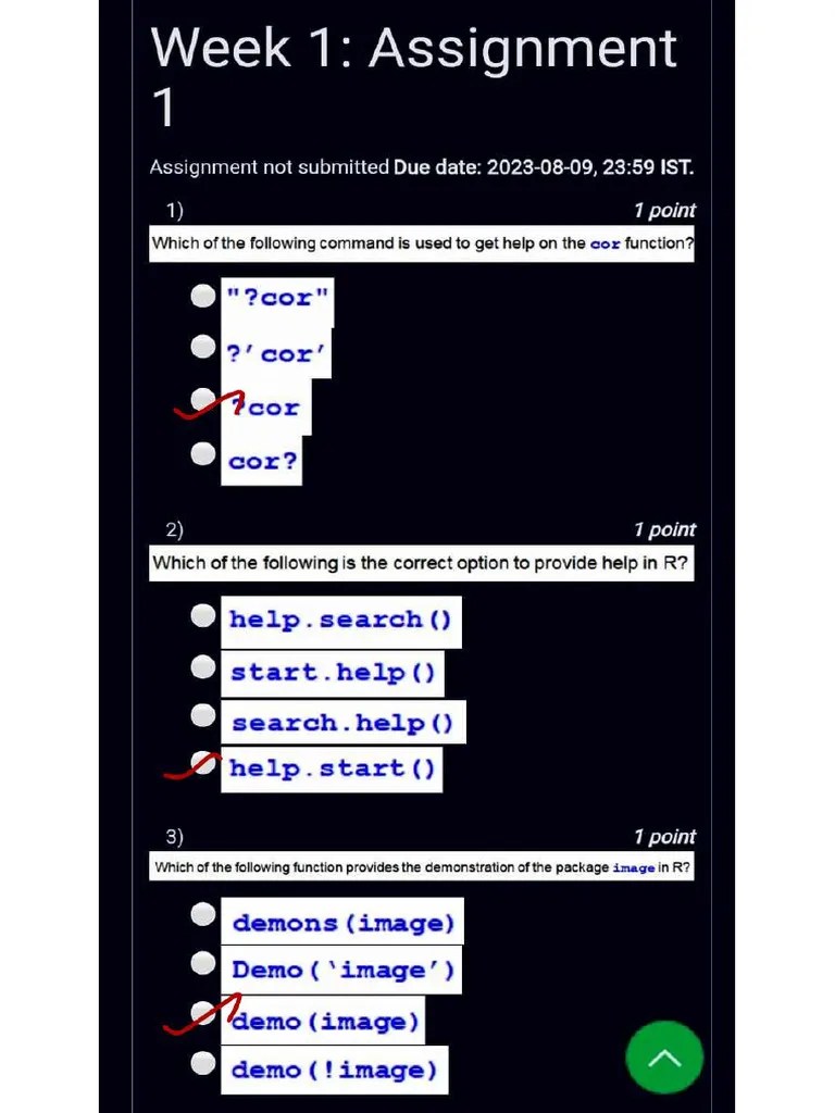 Swayam Week 1 Assignment | PDF
