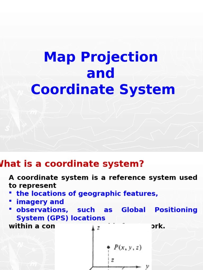 Map Projection | PDF | Latitude | Geometry