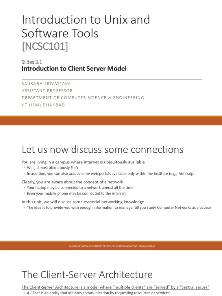 3.1 Introduction To Client Server Model | PDF | File Transfer Protocol ...