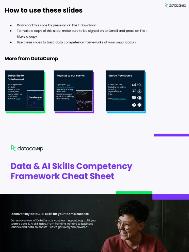Data&Ai 2024 - Framework Skills | PDF | Data Science | Data